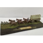 American Civil War – Six mule team supply wagon and one crew