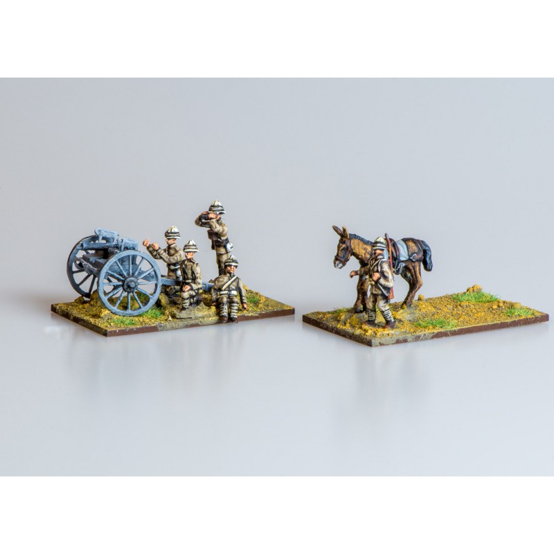 Colonial Wars – Army mule drawn Maxim gun and six crew